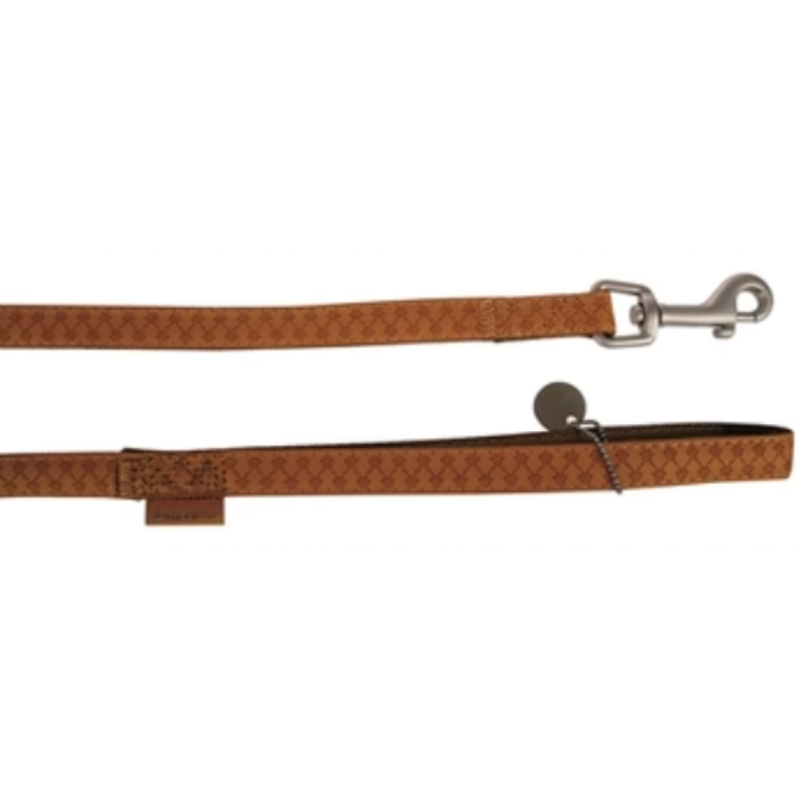 Macleather running leash brown